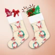 Merry Christmas Santa Claus Character And Gifts Isolated Pattern Christmas Stocking
