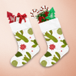 Christmas With Cactus And Poinsettia Flower Christmas Stocking