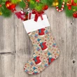 Christmas Snowman In Scarf And Hat With Gifts Christmas Stocking