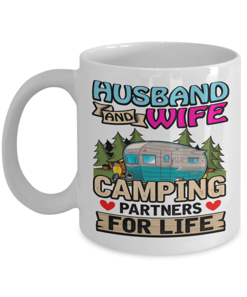 Husband And Wife Camping Partners For Life - Mug