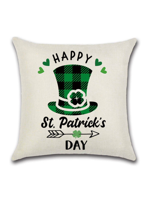 Clover Proverb Theme St. Patrick's Day Pillowcase