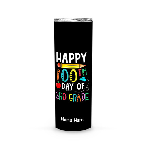 100 Days Of 3rd Grade - Happy 100th Day Of School Gift Kids - Tumbler