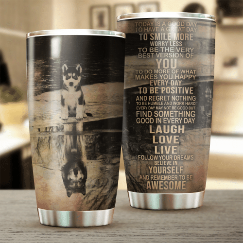 Husky Stainless Steel Tumbler Cup 20 oz - Travel Mug - Colorful