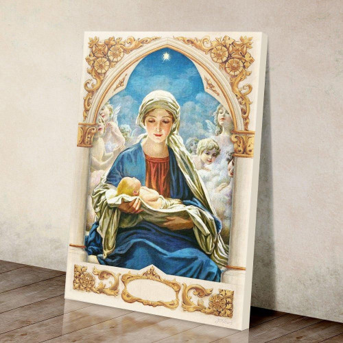  Blessed Mother Mary Matte Canvas