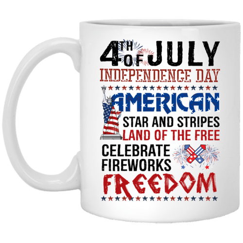 4Th Of July Independence Day American Stars And Stripes Gift For Mom Mug
