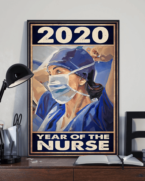2020 Year Of The Nurse Canvas Prints Nursing Vintage Wall Art Gifts