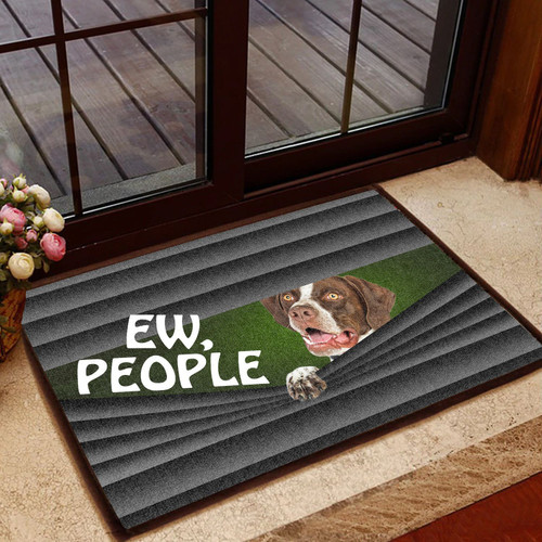 German Shorthaired Pointer Ew People - Dog Doormat - Welcome Mat - Home Decor