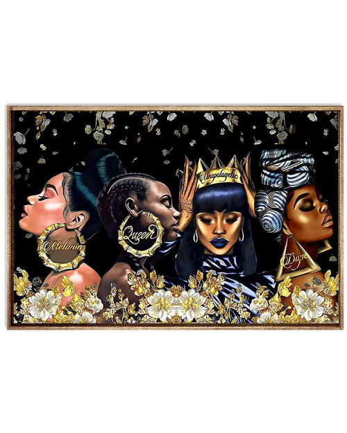 African - Black Art - Beautiful Black Woman Dope - Black Art Horizontal Canvas And Poster - Wall Decor Visual Art