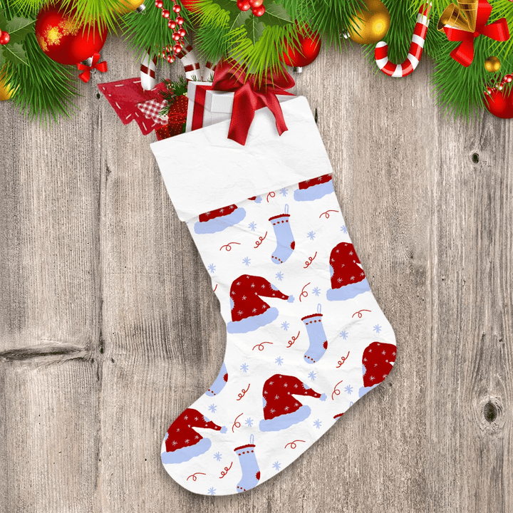 Christmas Santa Hat And Sock Christmas Stocking