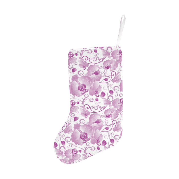 Orchid Pattern Christmas Stocking Christmas Gift