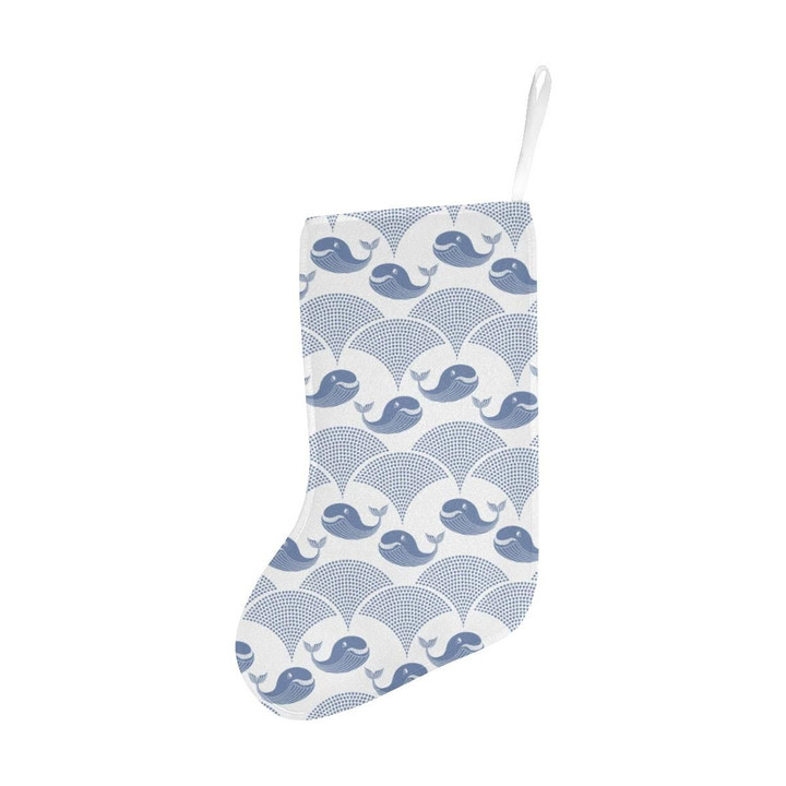 Whale Pattern Christmas Stocking Christmas Gift