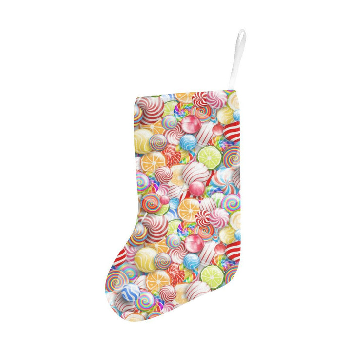 Candy Lollipop Pattern Christmas Stocking Christmas Gift