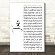 Pink Floyd Time White Script Song Lyric Quote Music Poster Print
