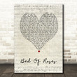 Bon Jovi Bed Of Roses Script Heart Song Lyric Print