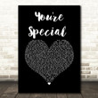 NF You're Special Black Heart Song Lyric Wall Art Print