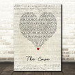 Mumford & Sons The Cave Script Heart Song Lyric Music Print