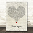 5 Seconds of Summer Amnesia Script Heart Song Lyric Quote Music Poster Print