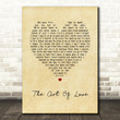 Neil Diamond The Art Of Love Vintage Heart Song Lyric Art Print