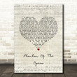 Andrew Lloyd Webber Phantom Of The Opera Medley Script Heart Song Lyric Art Print