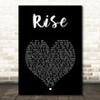 Katy Perry Rise Black Heart Song Lyric Art Print