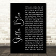 Grateful Dead Stella Blue Black Script Song Lyric Art Print