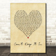 Cat Stevens Can't Keep It In Vintage Heart Song Lyric Art Print