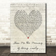 Backstreet Boys Show Me the Meaning of Being Lonely Script Heart Song Lyric Art Print