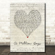 Paul Kalkbrenner A Million Days Script Heart Song Lyric Art Print
