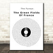 The Fureys The Green Fields Of France Vinyl Record Song Lyric Art Print