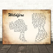 Seafret Wildfire Man Lady Couple Song Lyric Art Print