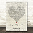 Beverley Knight Keep This Fire Burning Script Heart Song Lyric Art Print