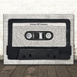 Rise Against Voices Off Camera Music Script Cassette Tape Song Lyric Art Print