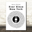 Harry Styles Ever Since New York Vinyl Record Song Lyric Art Print