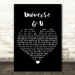 KT Tunstall Universe & U Black Heart Song Lyric Art Print