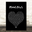 James Blunt Monsters Black Heart Song Lyric Art Print