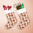 Santa Claus And Christmas Gifts On White Background Christmas Stocking