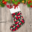 Christmas Socks Santa Claus Hats And Fir Branches Christmas Stocking