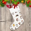 Theme Christmas Funny Penguins Enjoying Various Activity Christmas Stocking