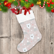 Cute Bear Between Mountains And Triangles Christmas Stocking