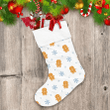 Butter Cookies Gingerbread Man And Snowflakes Pattern Christmas Stocking