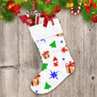 Snowman Christmas Tree Gifts And Star Christmas Stocking