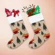 Festive With Sleeping Dachshund Dog And Christmas Tree Christmas Stocking