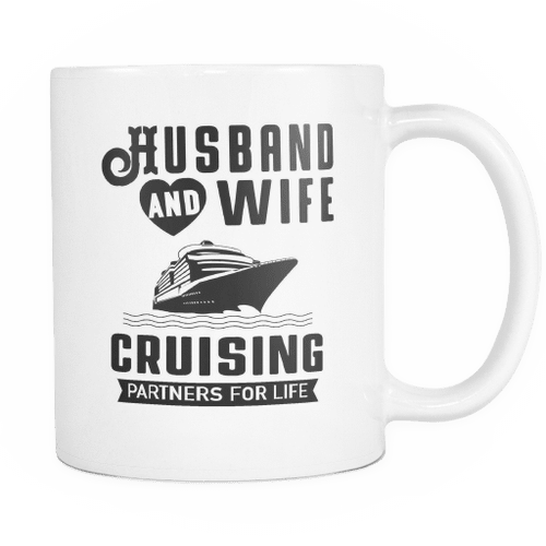 Mug cup husband and wife cruising- Adventurers Gift - Camping Mug Gift - Travel Mug - Campfire Mug - Outdoor Campers - Valentine Gift Ideas