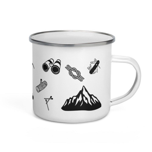 Adventure Camping Gear Print Campfire Mug
