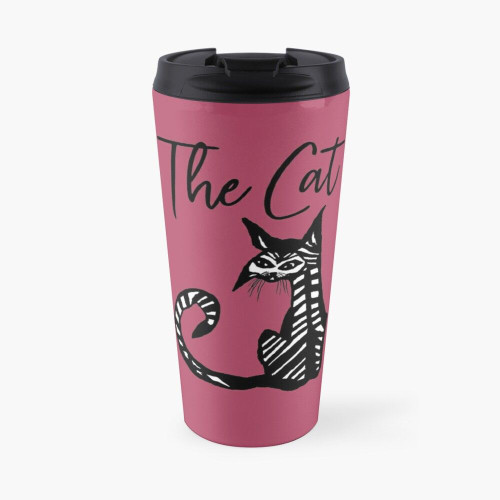 "The Cat - Mauve" Travel Mug