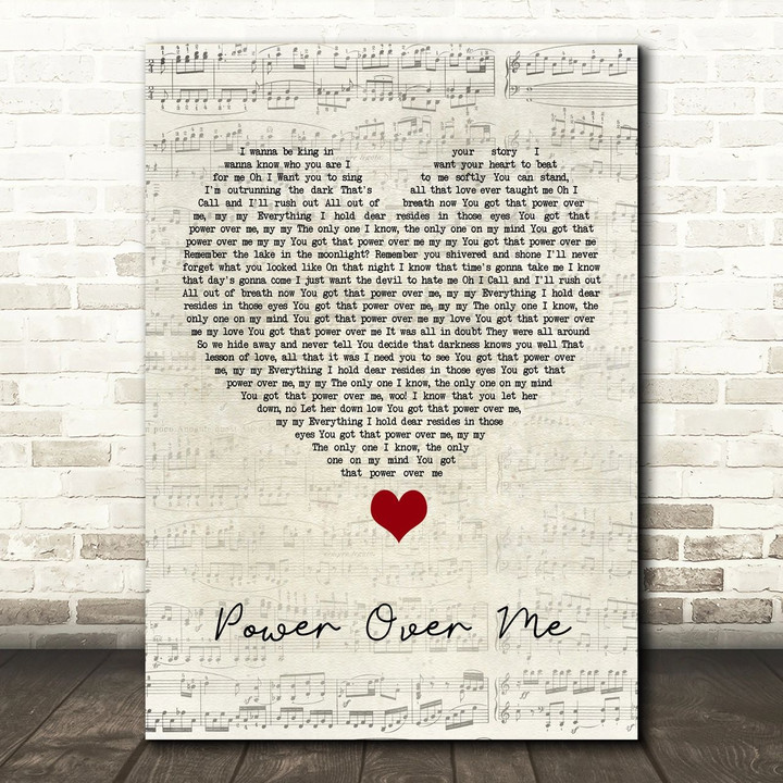 Dermot Kennedy Power Over Me Script Heart Song Lyric Quote Music Poster Print