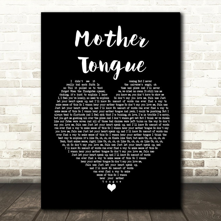 Bring Me The Horizon Mother Tongue Black Heart Song Lyric Music Print