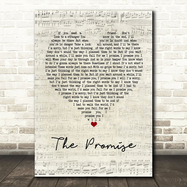 Sturgill Simpson The Promise Script Heart Song Lyric Music Print