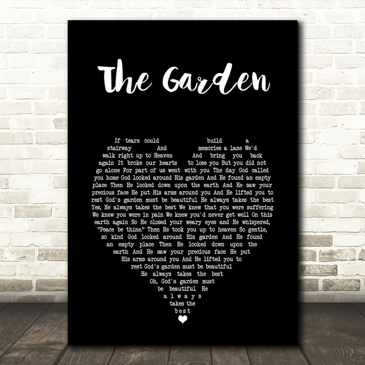 Jimmy Scott The Garden Black Heart Song Lyric Art Print