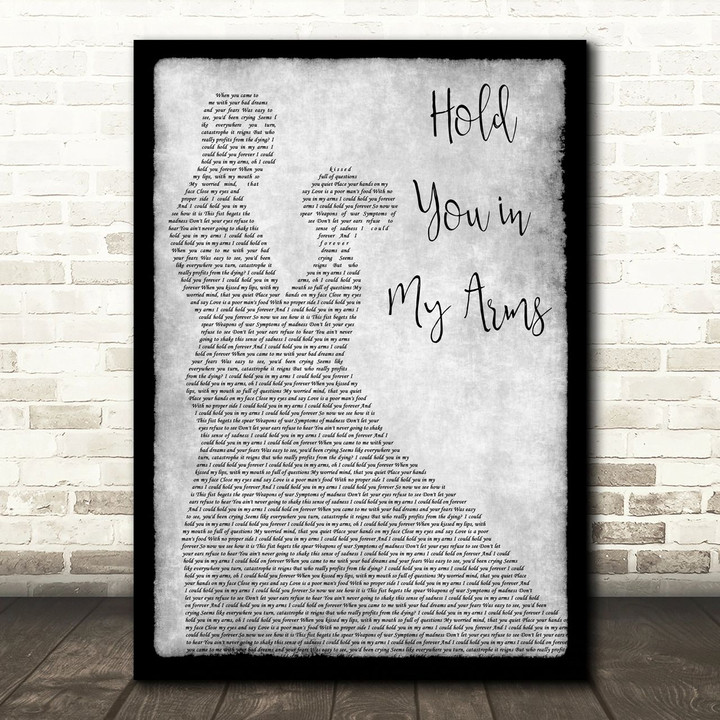 Ray LaMontagne Hold You in My Arms Grey Man Lady Dancing Song Lyric Art Print